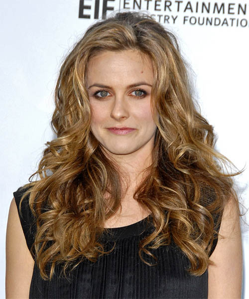 Alicia Silverstone Long Wavy     Hairstyle  