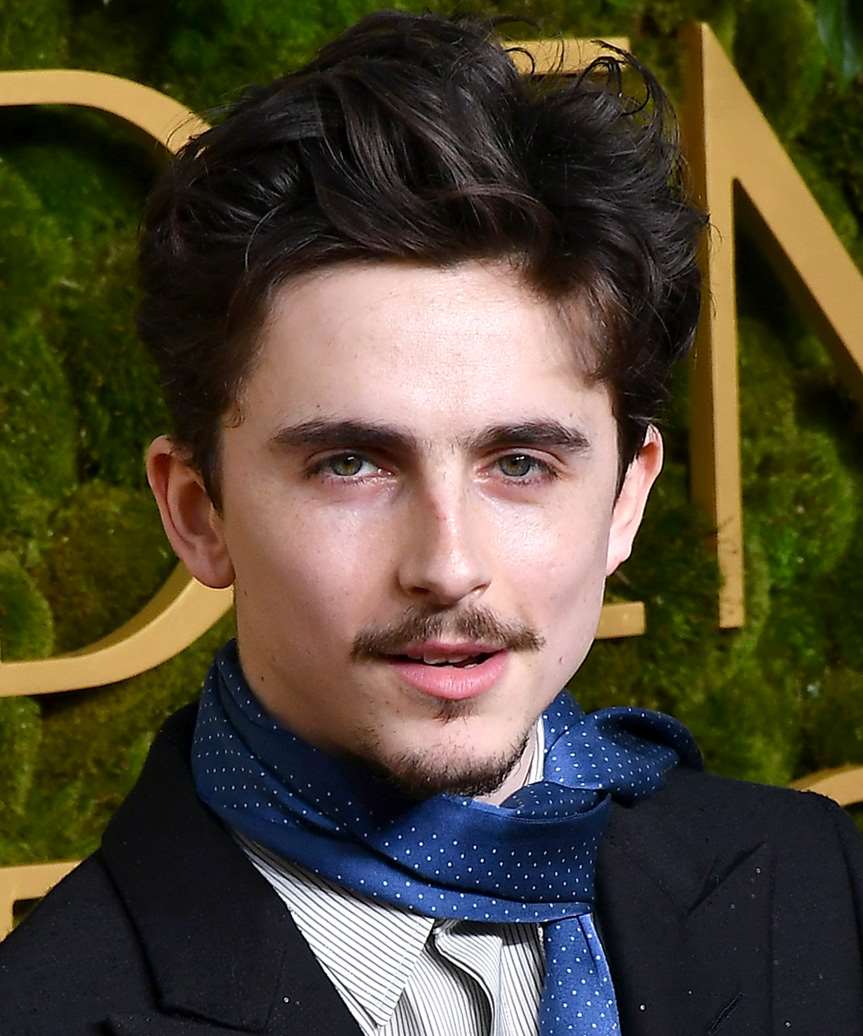 Timothee Chalamet Short Hairstyle - Golden Globe Awards 2025