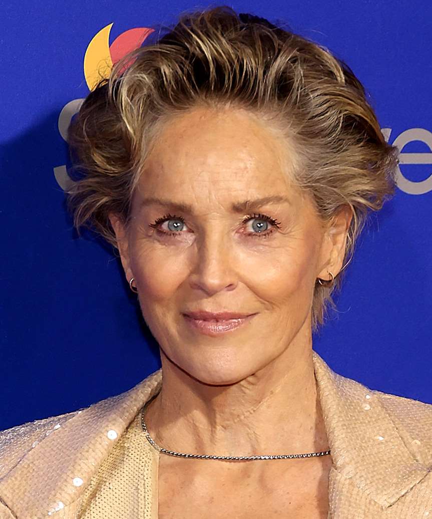 Sharon Stone Voluminous Pixie Hair Cut