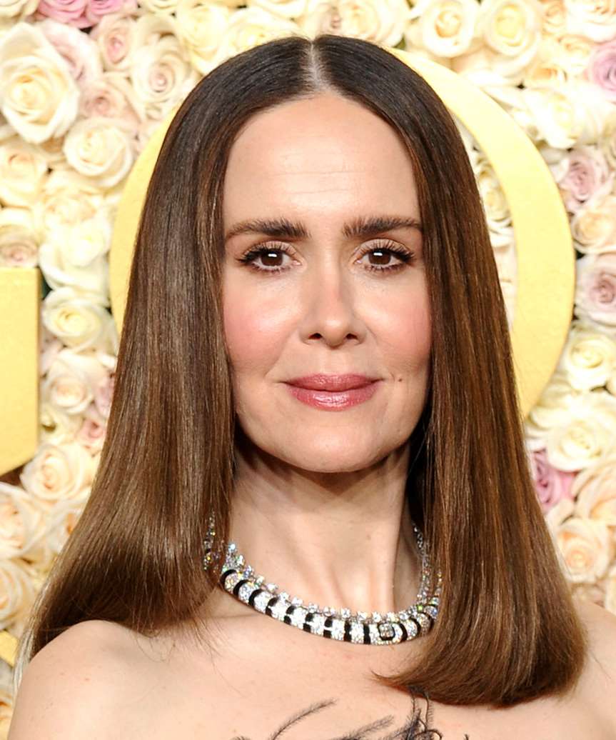 Sarah Paulson Sleek Hairstyle - Golden Globe Awards 2025