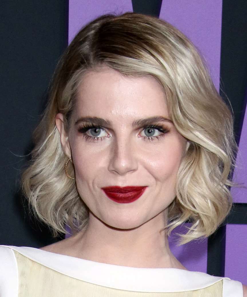 Lucy Boynton Medium-Length Bob Haircut With Curls