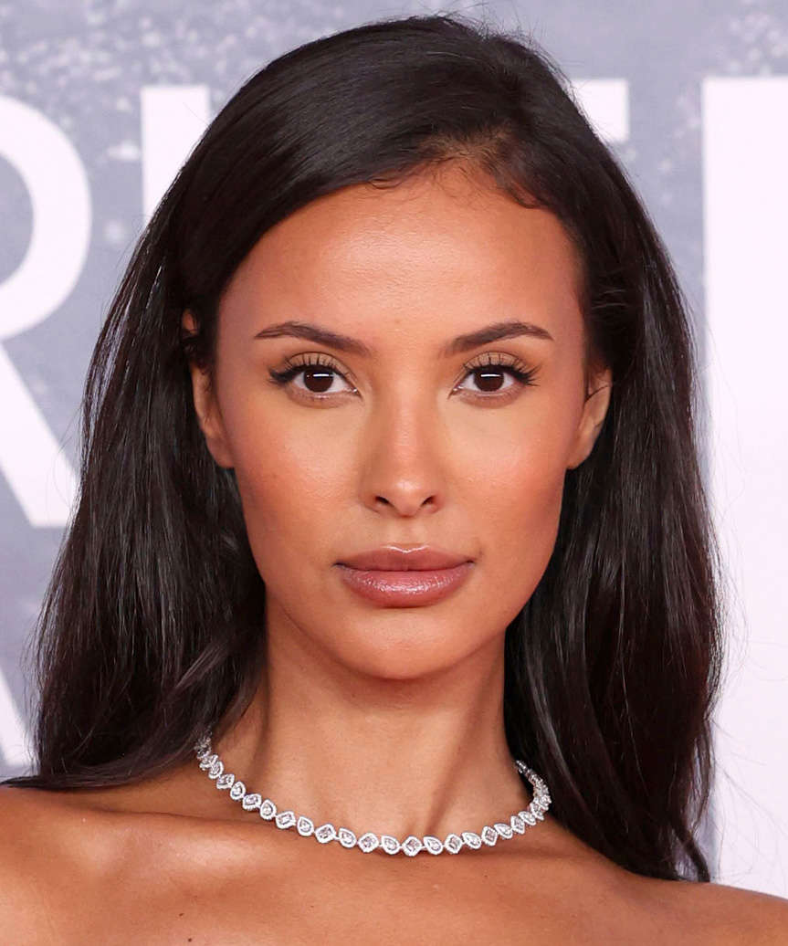 Maya Jama Long Easy-Going Hairstyle