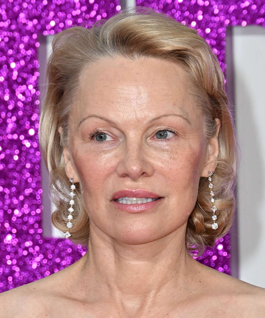 Pamela Anderson Medium-Length Bob Hairstyle With Curls