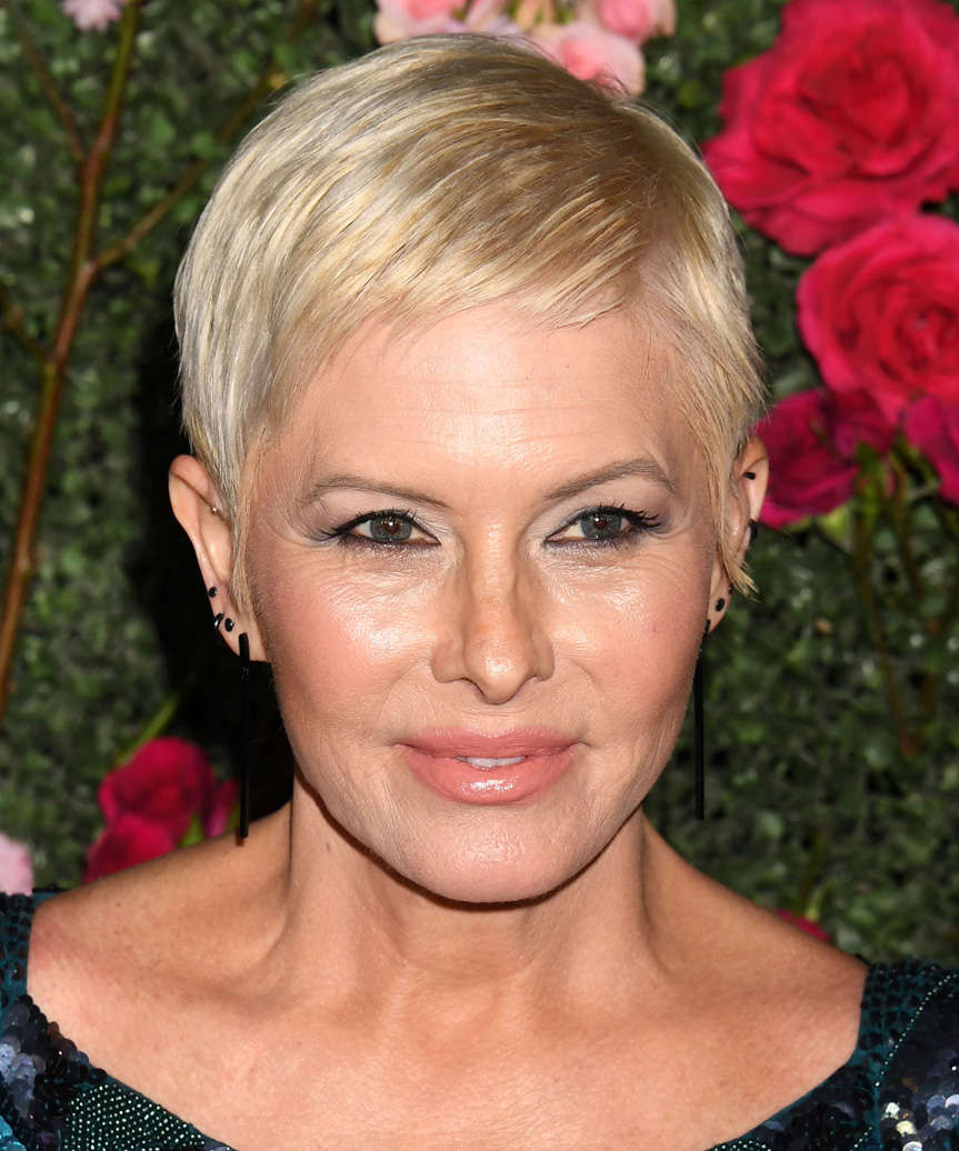Nicole Eggert Elegant Pixie Hair Cut
