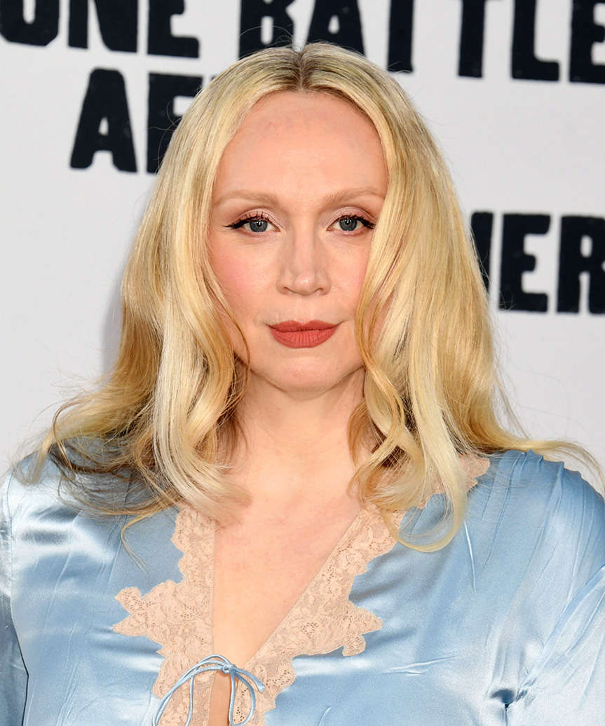 Gwendoline Christie Long Bold Hairstyle With Gentle Curls