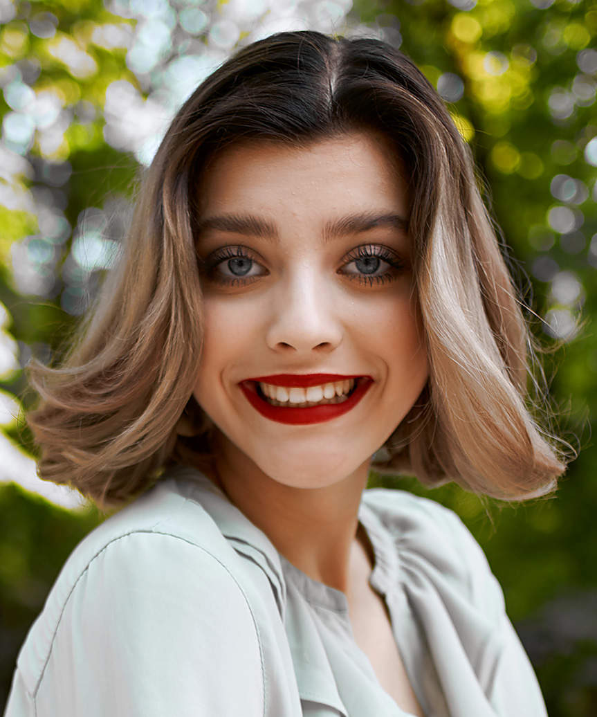 Modern Chin-Length Choppy Bob Haircut
