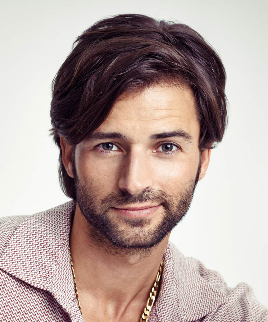Modern Medium-Length Hairstyle With Natural Volume For Men