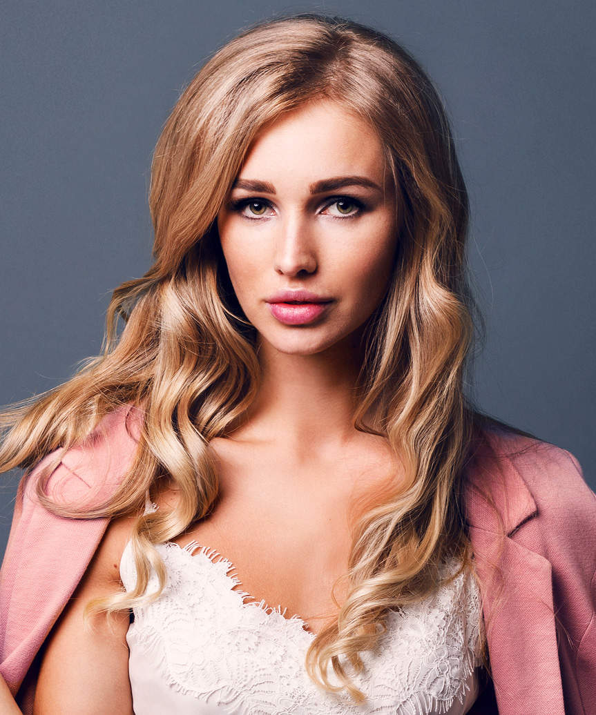 Long Elegant Hairstyle With Romantic Curls