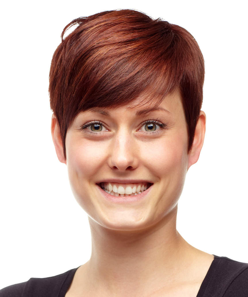 Chic Asymmetrical Pixie Cut With Side-swept bangs