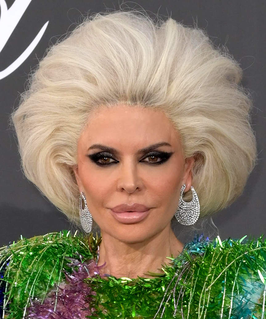 Lisa Rinna White Retro Glam Hairstyle