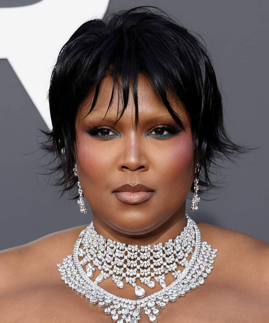 Lizzo Shaggy Pixie Cut