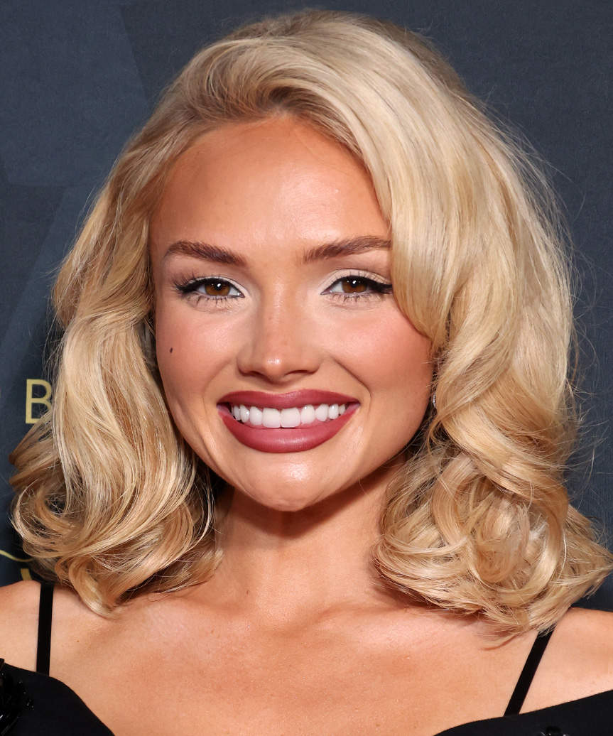 Natalie Alyn Lind Medium-Length Hairstyle With Mid-To-End Curls
