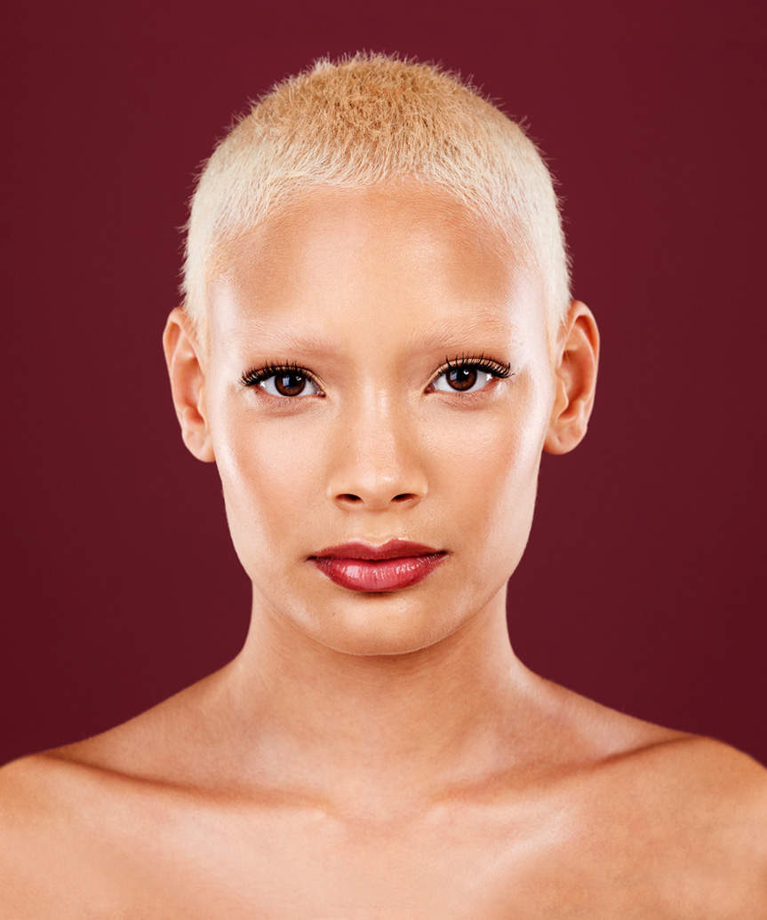 Blonde Buzz Cut For Women