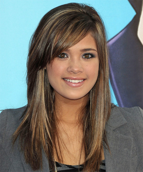 Nicole Gale Anderson Long Straight     Hairstyle