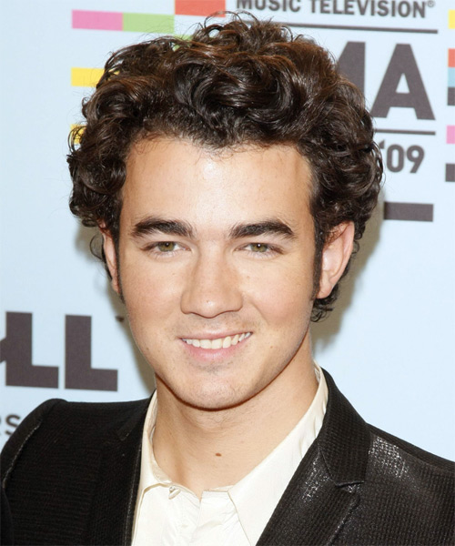 Kevin Jonas Short Wavy    Chocolate Brunette