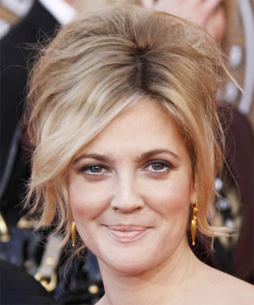 Drew Barrymore Formal Updo Hairstyle.