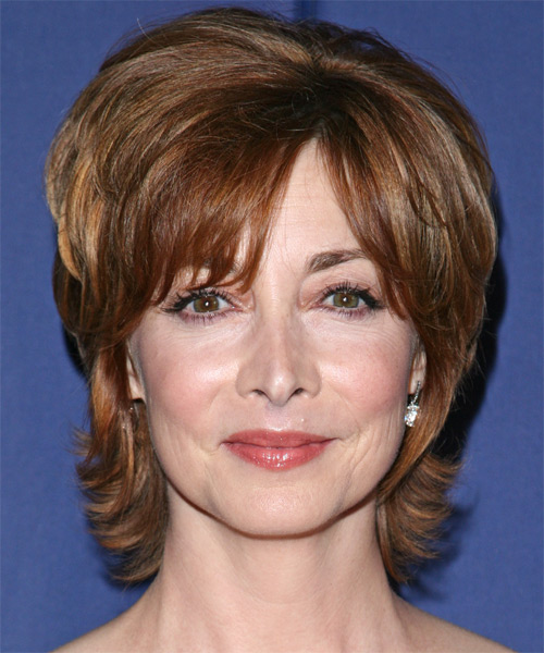 Sharon Lawrence Short Straight     Hairstyle