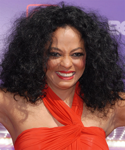 Diana Ross Long Curly     Hairstyle