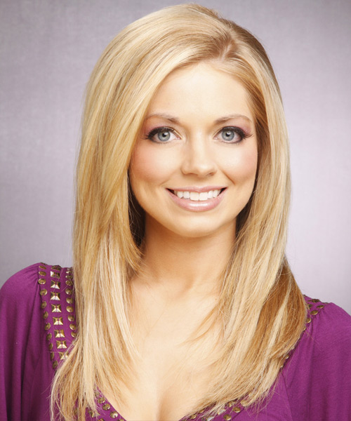 Long Straight   Light Blonde   Hairstyle