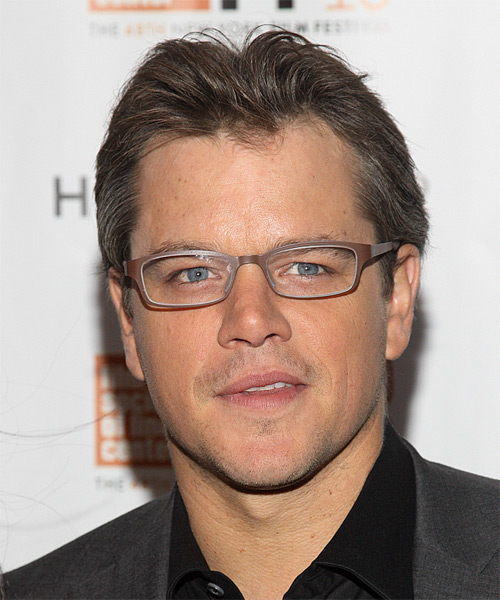 Matt Damon Short Straight    Chocolate Brunette