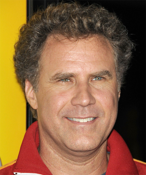 Will Ferrell Short Curly   Light Brunette   Hairstyle