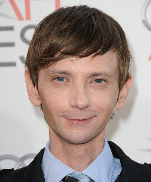 DJ Qualls  Short Straight    Brunette   with Side Swept Bangs