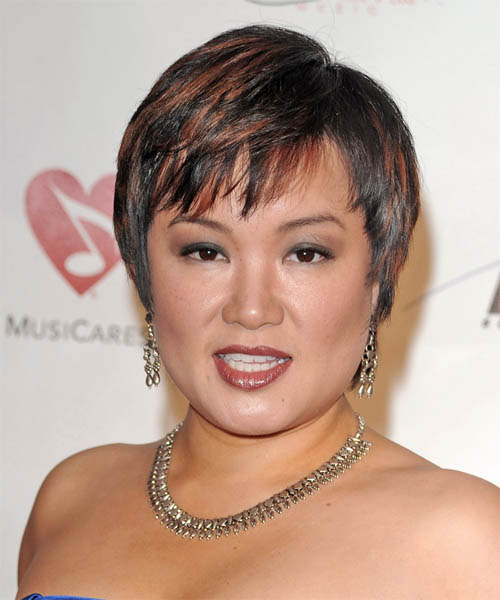 Angelin Chang Short Straight     Hairstyle