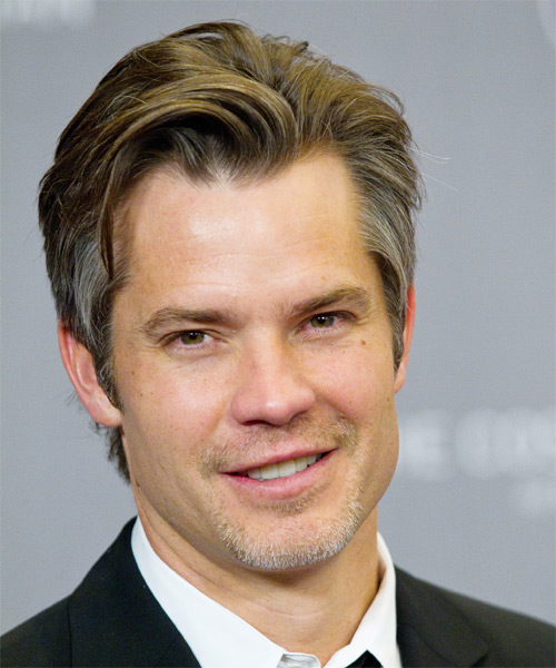 Timothy Olyphant Short Straight    Grey   Hairstyle  