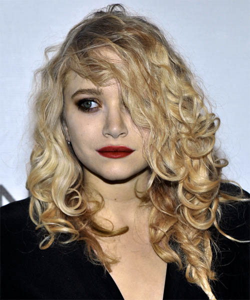 Mary Kate Olsen Long Curly   Dark Blonde   Hairstyle