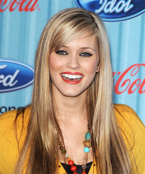 Megan Corkrey Long Straight    Blonde   Hairstyle