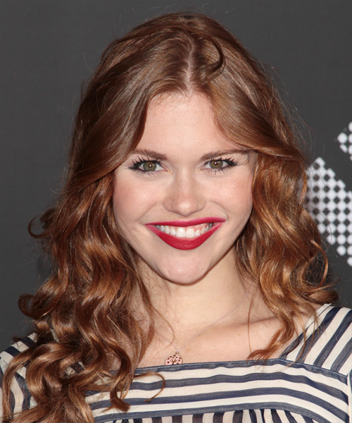 Holland Roden Long Curly   Light Auburn Red   Hairstyle