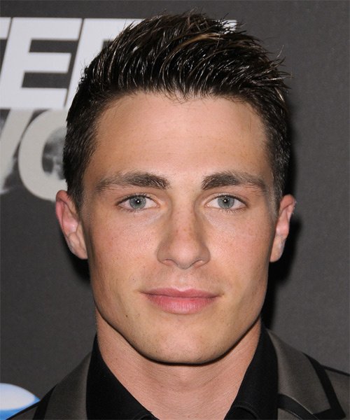 Colton Haynes Short Straight     Hairstyle
