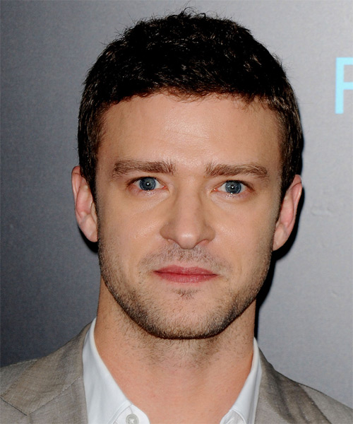Jusitn Timberlake Short Wavy   Dark Brunette   Hairstyle