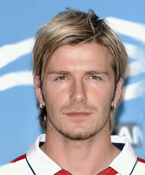 David Beckham Medium Straight     Hairstyle