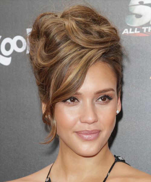 jessica alba updo