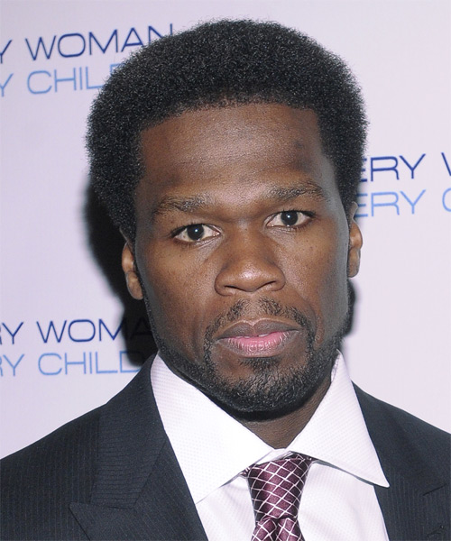 Curtis "50 Cent" Jackson Curly   Black - side view