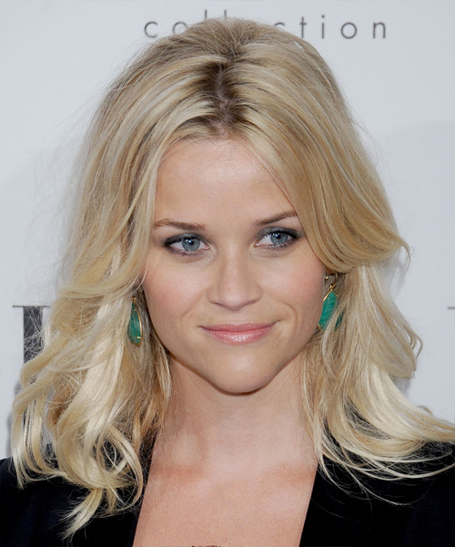 Reese Witherspoon Long Straight Light Blonde Hairstyle