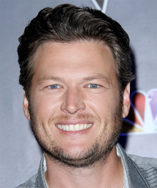 Blake Shelton Short Straight    Ash Brunette   Hairstyle