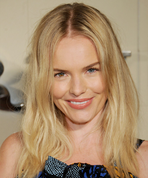 Kate Bosworth Long Straight    Golden Blonde   Hairstyle   with Light Blonde Highlights