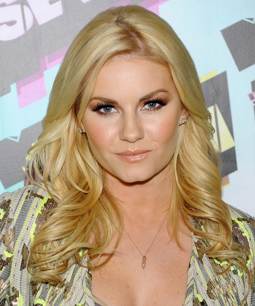 Elisha Cuthbert Long Wavy   Light Honey Blonde   Hairstyle   with Light Blonde Highlights