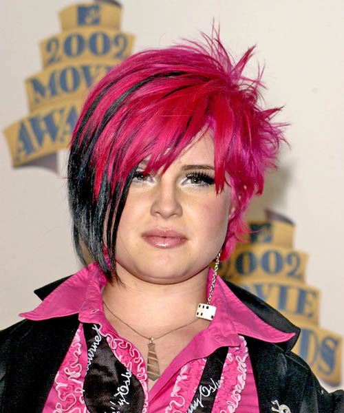 Kelly Osbourne Short Straight   Emo  Hairstyle