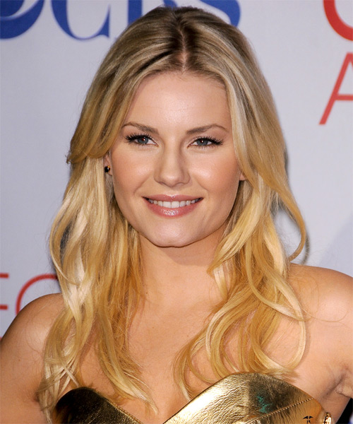 Elisha Cuthbert Long Straight    Golden Blonde   Hairstyle   with Light Blonde Highlights