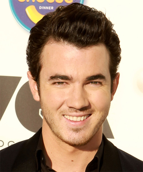 Kevin Jonas Short Straight    Brunette   Hairstyle