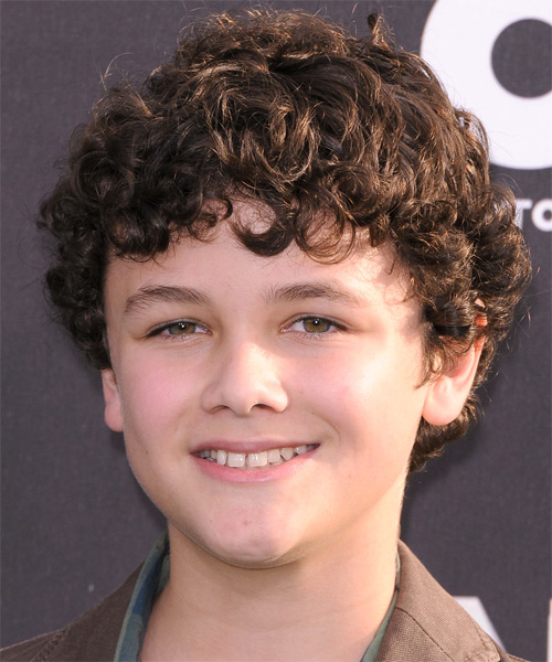 Nicholas Stargel Short Curly    Brunette   Hairstyle