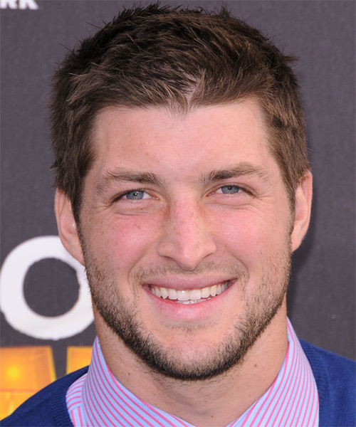 Tim Tebow Short Straight Casual Hairstyle - Light Brunette 