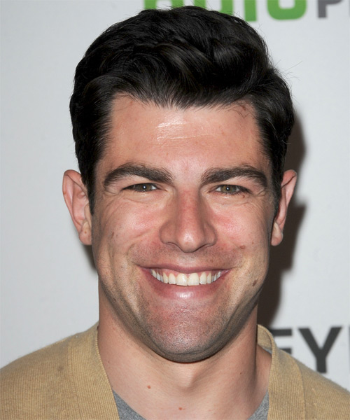 Max Greenfield Short Straight   Black    Hairstyle