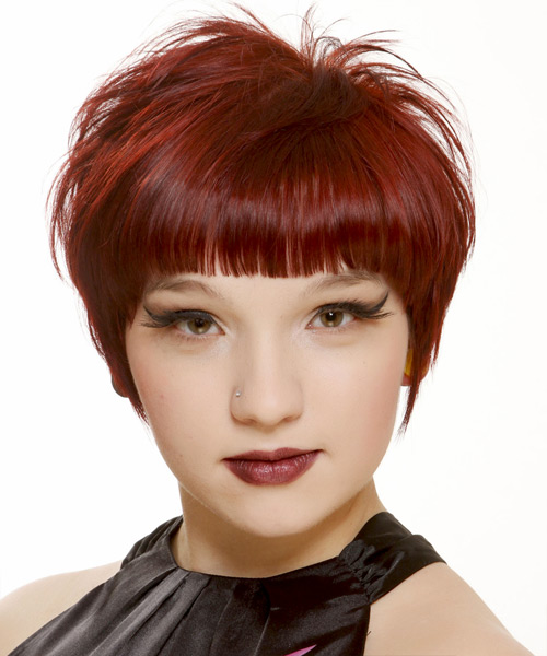 Short Red Hot Hairstyle