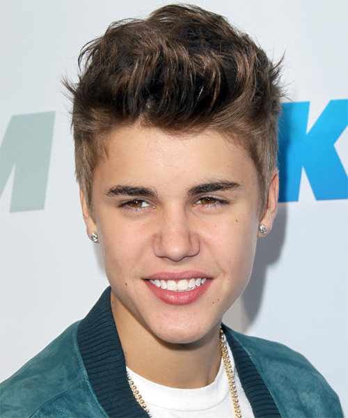 Justin Bieber Casual Spiked-Up Hairstyle