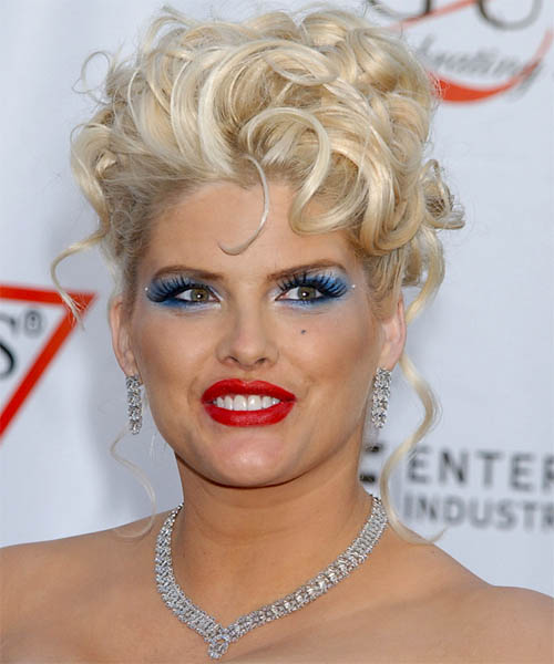 Anna Nicole Smith Curly Updo