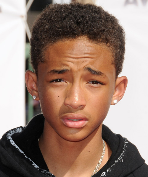 Jaden Smith Curly   Dark Brunette - side view